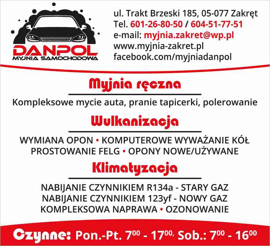 DANPOL Mariusz Daniluk - myjnia ręczna ZAKRĘT myjnia ręczna ZAKRĘT